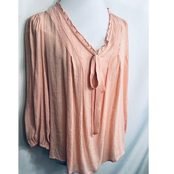 Zac & Rachel Dusty Pink Bohemian Pink Blouse Small - Picture 2 of 9